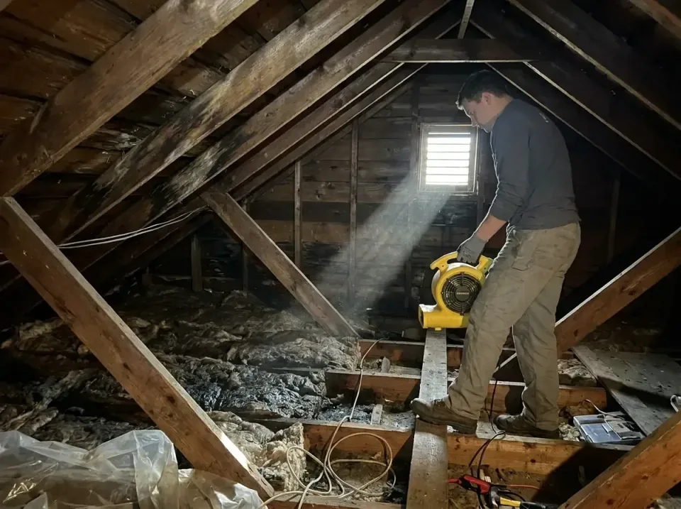 attic-water-damage-drying-proc-007 — frequently asked questions, Emergency Water Extraction & 24/7 Flood Response in Wesley…